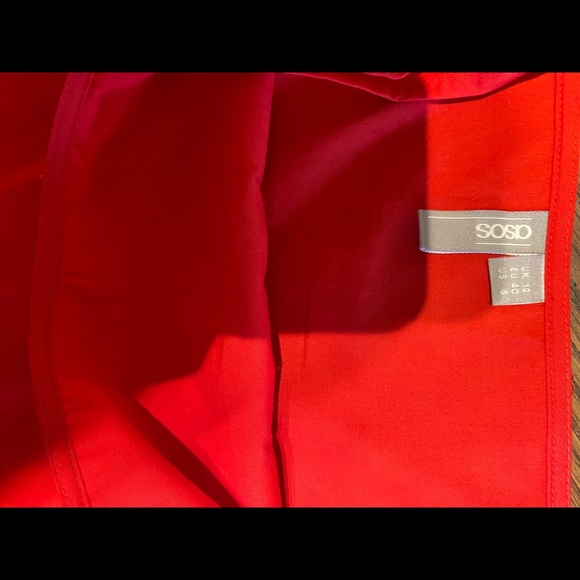 ASOS red peplum tank! Size US 8! Never worn! - Picture 2 of 2